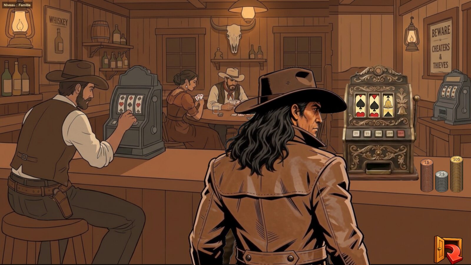 Le saloon et sa machine à sous dans le remake 2026