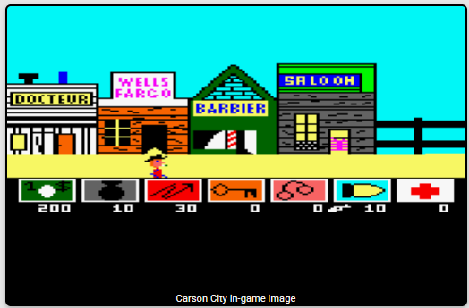 Carson City en jeu sur la machine de 1985